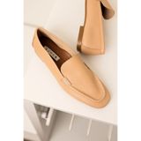 by selvi Lukka Shoes Hakiki Deri Kadın Abay Nude Saraçlı Babet