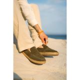 by selvi Lukka Shoes Rose Haki Hakiki Deri Süet Erkek Loafer ayakkabı espadril