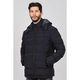 By Serco Erkek Cep Detaylı Kapüşonlu Mont 0622620 Lacivert - 2XL