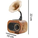 By Store Forland B5 Nostaljik Mini Radyo Gramofon Bluetooth Hoparlör Fm Usb Sd Yüksek Ses Speaker B5