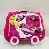 By Toys Valiz Arabalı Makyaj Seti Oyuncak 2-7 Yaş Kız Çocuklar İçin Eğlenceli Oyun Seti