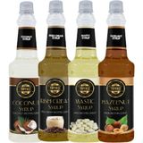 By Tüfekçi 4lü Avantajlı Paket (Hindistan Cevizi, Irish Cream, Damla Sakızlı, Fındık) Şurubu 4*750ML - 750 ml
