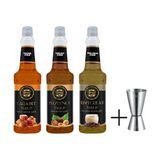 By Tüfekçi Avantajlı Paket 3lü Şurup Çelik Jigger 750 ml - 2,25 kg