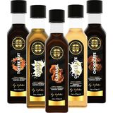 By Tüfekçi Deneme Paketi Karamel + Çikolata + Vanilya + Beyaz Çikolata Toffee Not 5 x 60 ml - 1 Paket