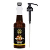 By Tüfekçi Fındık Aromalı Kahve Şurubu 750 Ml ve 3 Cl Şurup Pompası | Kahve, Latte, Kokteyl ve Tatlı İçin
