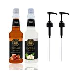 By Tüfekçi Kahve Kokteyl Şurubu Avantajlı Paket Karamel Vanilya 750ml Şurup Pompası - 750 ml