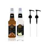 By Tüfekçi Kahve Kokteyl Şurubu Toffee Nut ve Vanilya ve Şurup Pompası Avantajlı 2li Paket - 750 ml