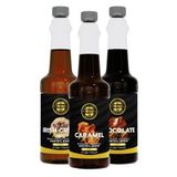 By Tüfekçi Karamel-Çikolata-Irısh Cream 3'Lü Avantajlı Paket Kokteyl, Pasta Ve Kahve Şurubu (750 Ml X 3)