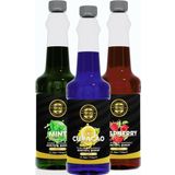 By Tüfekçi Nane-Frambuaz-Turunç 3'Lü Avantajlı Paket Kokteyl, Pasta Ve Kahve Şurubu (750 Ml X 3)
