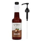 By Tüfekçi Şekersiz Fındık Kahve Şurubu 750 ML | Doğal Aroma | 0 Şeker 0 Kalori | Şurup Pompası Dahil