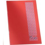 By Umut Umut A5 PP KP Dikişli 60 YP Kareli Defter-Kırmızı
