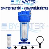 By Water Plus Daire Bina Yazlık Su Sayaç Girişi Yıkanabilir Filtreli Su Arıtma Kabı