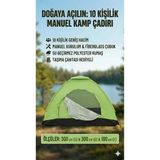 Byanes 10 Kişilik Su Geçirmez Kamp Çadırı, Kolay Kurulum, Çantalı, Aile Boyu