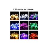 Byanes 10 mt 100 LED Işık Renkli Noel Yılbaşı Kamp Parti Agaç Süsleme LED Süs 9 Fon