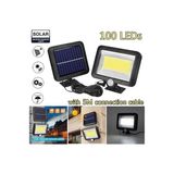 Byanes 108 Cob Solar Panel LED Bahçe ve Kamp Duvar Lambası, Sensörlü, Enerji Tasarruflu
