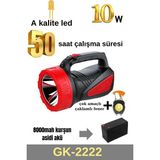 Byanes 50 Saat Çalışma Süreli 8000MAH El Feneri ve Anahtarlık Projektör