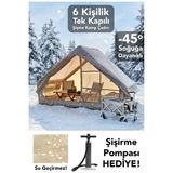 Byanes 6 Kişilik 4 Mevsim Su Geçirmez Şişme Kamp Çadırı 300X210 cm