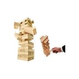 Byanes Ahşap Denge Oyunu Jenga Beceri Geliştirici Zeka Oyunu Doğal Ahşap