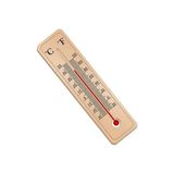 Byanes Büyük Ahşap Termometre 5-25 cm Oda Sıcaklığı ve Sıcaklık Ölçme Termometresi Civalı Duvar Askılı Ter