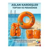 Byanes Çocuklar Için 3'lü Yüzme Seti, Kolluk, Simit ve Yelek, Eğlenceli ve Güvenli Yüzme Deneyimi