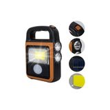 Byanes Çok Fonksiyonlu Cob LED Solar El Feneri ve Powerbank, 4 Kademeli Işık