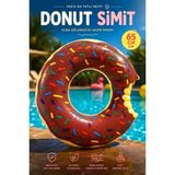 Byanes Donut Çocuk Yüzme Simidi 65 cm Havuz ve Deniz Simiti 6-9 Yaş Şişme Yüzme Oyuncağı