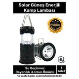 Byanes Güneş Enerjili Solar USB Şarjlı Taşınabilir Alev Efektli Kamp Lambası