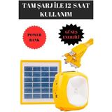 Byanes Güneş Enerjili Taşınabilir Işık ve Powerbank Seti, Çok Amaçlı Aydınlatma