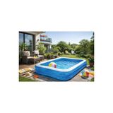 Byanes Havuz Şişme Aile Delux Premium 210X150X55CM Mavi Bahçe Balkon Teras Kullanımlı