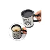 Byanes Kendini Karıştıran Mikser Kupa Termos Bardak Siyah - Self Stirring Mug