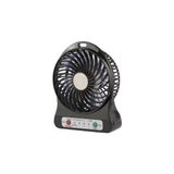 Byanes Mini 3 Kademeli Şarjlı Masa Üstü USB Vantilatör Fan