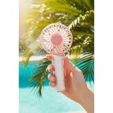 Byanes Mini El Fanı, Pembe, Şarjlı, Taşınabilir, 13,75 Cm, El Tipi Fan