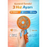 Byanes Mini El Fanı, Şarjlı, 3 Kademeli, Usb, Sessiz, Güçlü Rüzgar Vantilatör