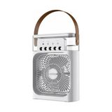 Byanes Mini Masaüstü Sprey Fan, 3 Hız, Rgb Işık, Taşınabilir Klima