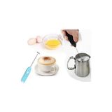 Byanes Mini Mikser Kahve Süt Köpürtücü Karıştırıcı Cappucino Mixer Pilli Çırpıcı