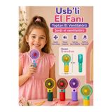 Byanes Mini Taşınabilir USB El Fanı, Renkli Vantilatör 15X8 cm