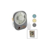 Byanes Mini USB Fan 15.5X12CM, Masaüstü, 2'li, Şarjlı, 3 Kademe Hız