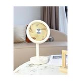 Byanes Mini USB Fan, 4 Kademeli Dönen Başlık, Lityum Şarjlı, Taşınabilir