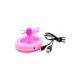 Byanes Mini USB Fan, Masa Üstü Notebook Soğutucu, Pembe, Serinletici Vantilatör