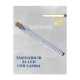 Byanes Mini USB LED Lamba, 24 Günışığı Smd Kamp Stick Işık