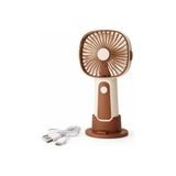 Byanes Mini USB Taşınabilir Fan, 3 Hızlı Ayar, Standlı El Pervanesi, Masa Vantilatörü