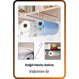 Byanes Mutfak Dolabı Içi Raf Altı Fincan Kupa Askısı Kağıt Havluluk Metal