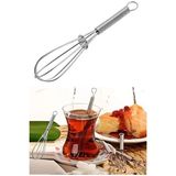 Byanes Paslanmaz Çelik Mini Çırpıcı Karıştırıcı Tel ile Çay ve Kahve Karıştırma