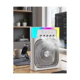 Byanes Portatif Mini Klima Fanı, USB Şarjlı Masaüstü Soğutucu, Rgb Işıklı