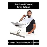 Byanes Premium Serisi Pratik Vakumlu Aynaya Yapıştırma Aparatlı Evde Saç Sakal Kesme Beyaz Tıraş Örtüsü