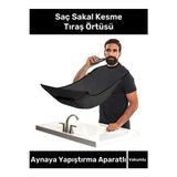 Byanes Premium Serisi Pratik Vakumlu Aynaya Yapıştırma Aparatlı Siyah Tıraş Örtüsü