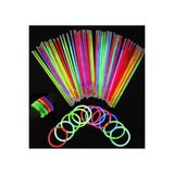 Byanes Renkli Neon Glowstick Bileklik Seti, 50 Adet, Eğlence ve Işık Dolu Anlar