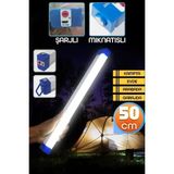 Byanes Şarjlı Mıknatıslı Kamp Lambası 1500 Lm 3 Mod Elektrikli El Feneri 50CM