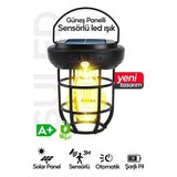 Byanes Solar Hareket Sensörlü 15W LED Fener, 3 Mod, Askılı, Kamp ve Bahçe Işık