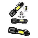 Byanes Ultra Çift Yönlü Güçlü Pilli LED El Feneri 2000 Lumen, Su Geçirmez, Zoomlu, 3 Mod